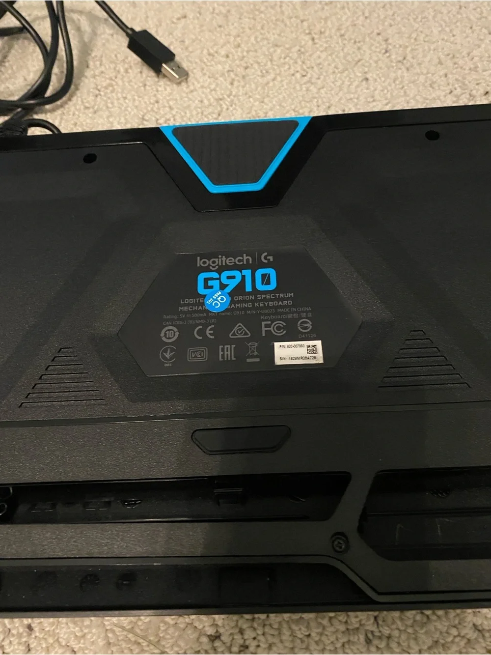 Logitech G910 Orion Spark RGB Mechanical Gaming Keyboard wired